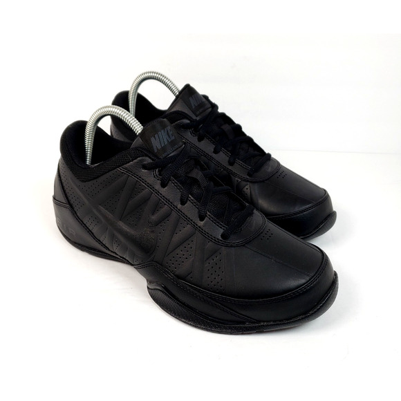 Nike Air Ring Leader Low Mens Size 7.5 Black Lace Up Sneaker Shoes 488102-001